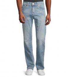 True Religion Light Blue Ricky Flap-Pocket Jeans