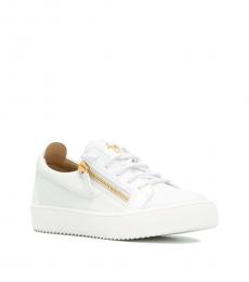 Giuseppe Zanotti White Gold May London Sneakers