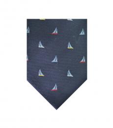 Blue Sailboat Print Tie