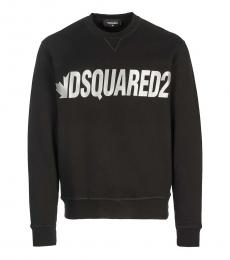 Dsquared2 Black Front Logo Sweatshirt