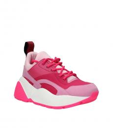 Pink Fuchsia Back Logo Sneakers
