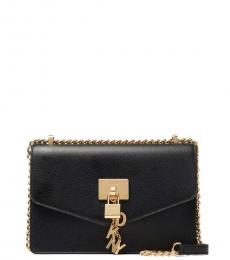 DKNY Black Elissa Medium Shoulder Bag