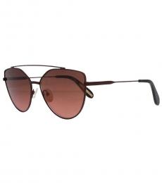 Maroon Aviator Sunglasses