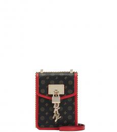 DKNY Dark Brown Elissa Mini Crossbody Bag