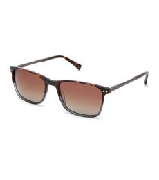 Brown Rectangle Polarized Sunglasses