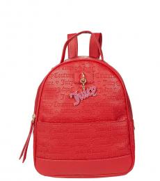 Red Love Lock Small Backpack