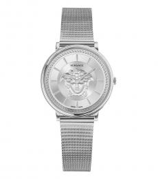 Versace Silver Medusa Dial Watch