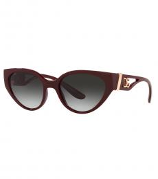 Dolce & Gabbana Red Grey Classic Sunglasses