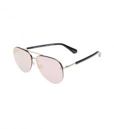 Kate Spade Pink Black Jakaylas Aviator Sunglasses