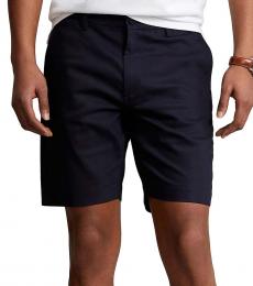 Ralph Lauren Navy Blue Slim Fit Dobby Shorts