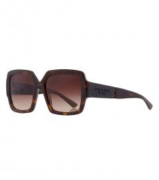 Prada Dark Brown Square Sunglasses