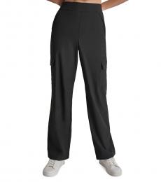 DKNY Black Straight Leg Cargo Pants