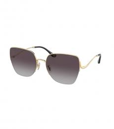 Coach Brown Geometric Sunglasses