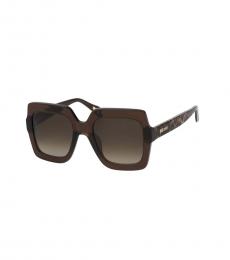 Just Cavalli Brown Square Sunglasses