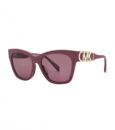 Michael Kors Maroon Empire Dusty Butterfly Sunglasses