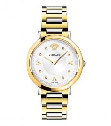 Versace Golden Pop Chic Round Dial Watch