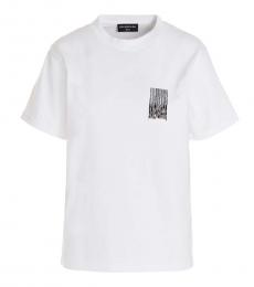 Balenciaga White Barcode T-Shirt