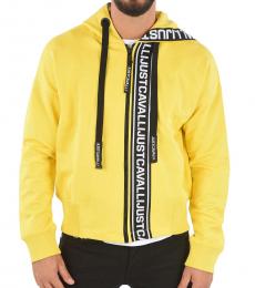 Yellow Logo Hooded Jacket