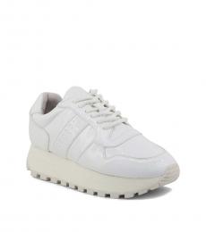 Bikkembergs White Patent Leather Sneakers