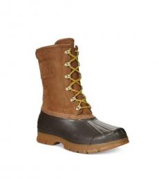 Ralph Lauren Natural Romford Leather Boots