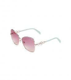Emilio Pucci Pink Butterfly Sunglasses