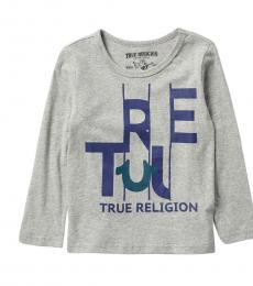 True Religion Little Boys Grey True Slice Long Sleeve T-Shirt
