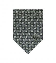 Versace Grey Printed Tie