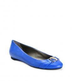 Versace Collection Royal Leather Ballets Flats