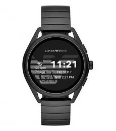 Black Alarm Quartz Smart Watch