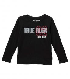 True Religion Little Boys Black True 02 Long Sleeve T-Shirt