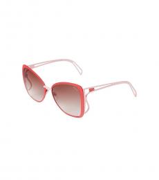 Emilio Pucci Red Butterfly Sunglasses