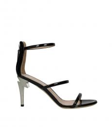 Giuseppe Zanotti Black Back Zip Closure Heels