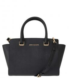 Michael Kors Black Selma Large Satchel