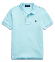 Ralph Lauren Little Boys Island Aqua Mesh Polo
