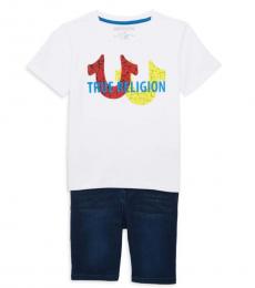 True Religion 2 Piece T-Shirt/Shorts Set (Little Boys)
