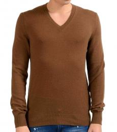 Prada Brown V-Neck Sweater