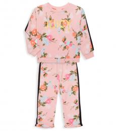 Juicy Couture 2 Piece Sweatshirt/Joggers Set (Little Girls)