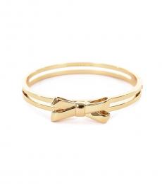 Kate Spade Gold Double Bow Hinge Bangle Bracelet