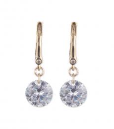 DKNY Gold Crystal Drop Earrings