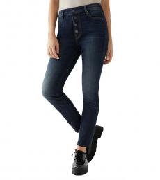 True Religion Washed Dark Halle Super Skinny Jean