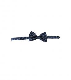 Dolce & Gabbana Blue Polka Dots Butterfly Bow Tie