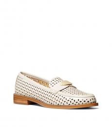 Michael Kors Light Cream Finley Perforated Loafers