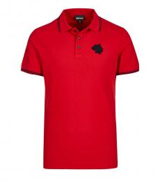 Just Cavalli Red Logo Polo