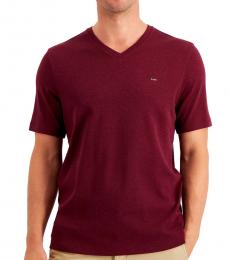 Michael Kors Cherry Solid V-Neck T-Shirt