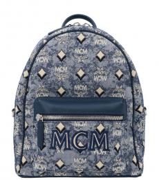 Blue Vintage Medium Backpack