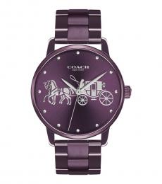Purple Plum Grand Carriage Dial Watch
