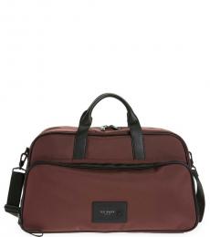 Ted Baker Maroon Legally Large Duffle Bag