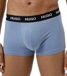 Hugo Boss Multicolor Solid Assorted-Colorway Trunks 3-Pack