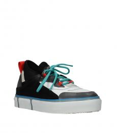 Multicolor Turquoise Suede Sneakers