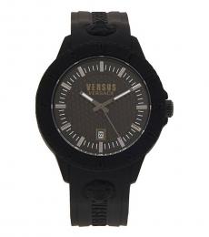 Versus Versace Black Logo Dial Watch
